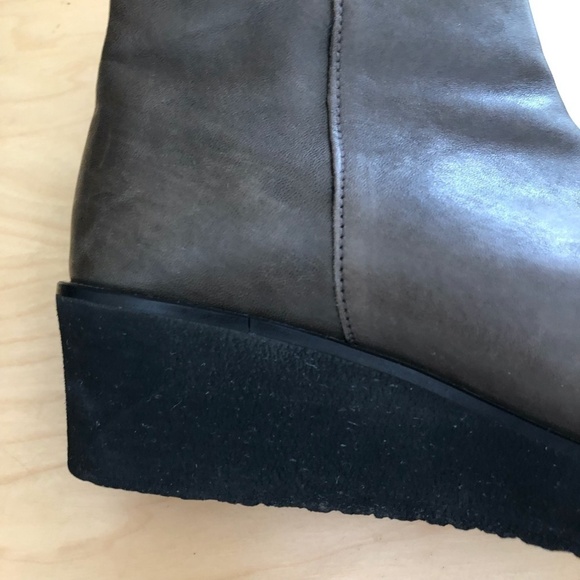 ERIC MICHAEL Pointed Toe Platform Leather Booties - Quiet Luxury - Picture 7 of 11